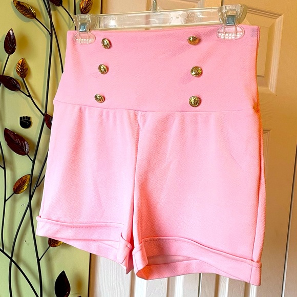 Park Ave cute pink Sailor Shorts - Picture 1 of 5